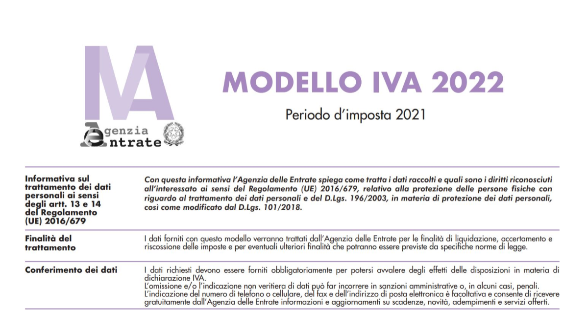 Dichiarazione IVA 2022 al via, la versione definitiva del modello