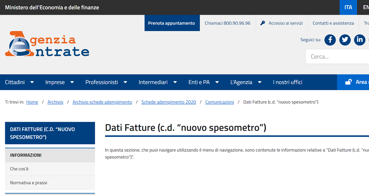 scaricare file xml da fatture e corrispettivi