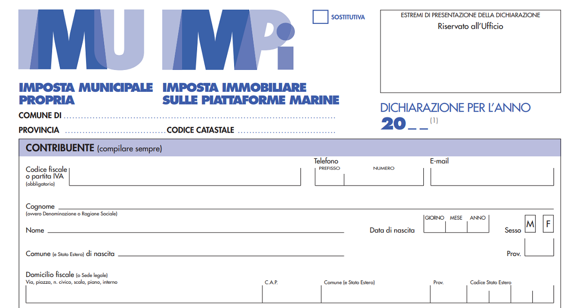 Dichiarazione IMU 2022, scadenza il 31 dicembre dal MEF nuovo modello