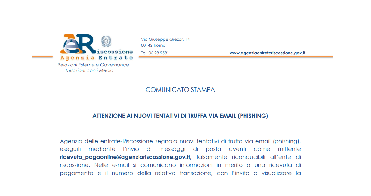 ¿Correo del Grupo de Impuestos Internos sobre recibos de pago?  Es una estafa