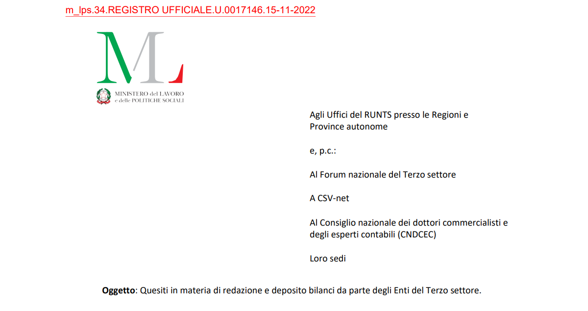 Deposito bilanci ETS sul portale del RUNTS obblighi e scadenze