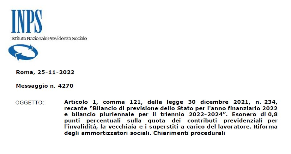 Esonero contributi INPS, le istruzioni per correggere le anomalie del