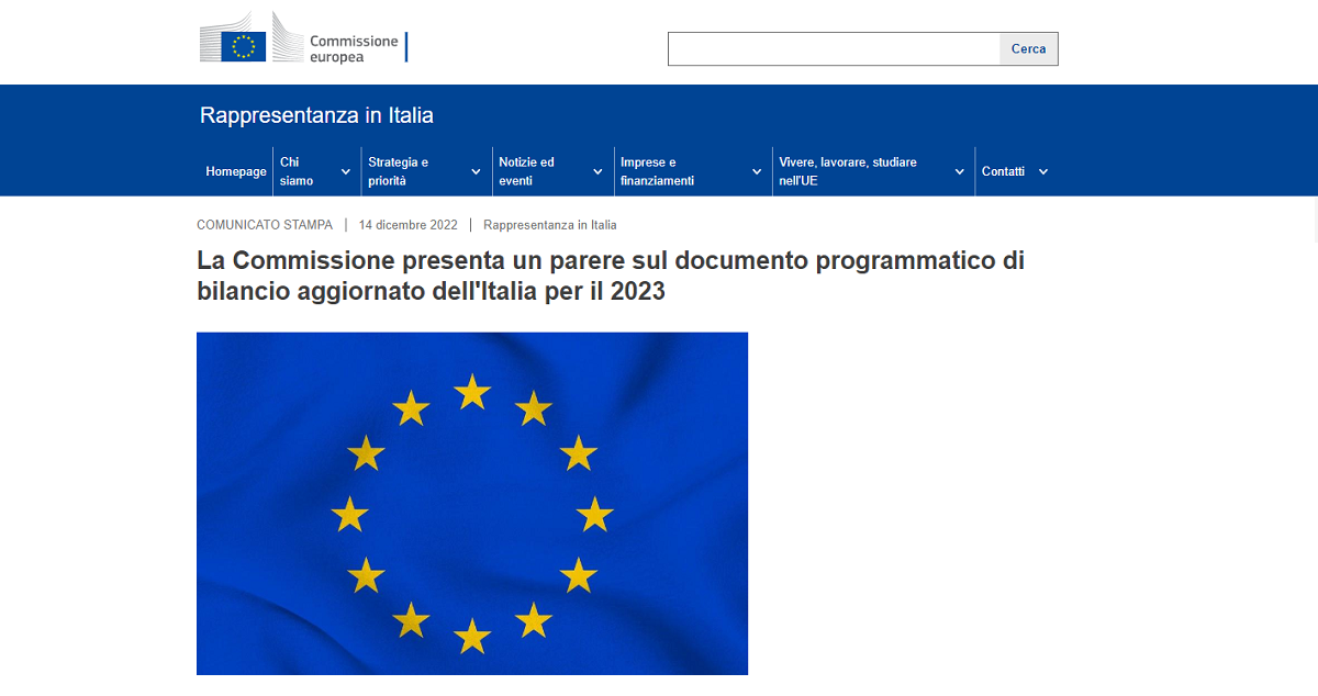 Legge di Bilancio 2023, dallo stralcio delle cartelle alle pensioni: bocciature dall&#8217;UE 