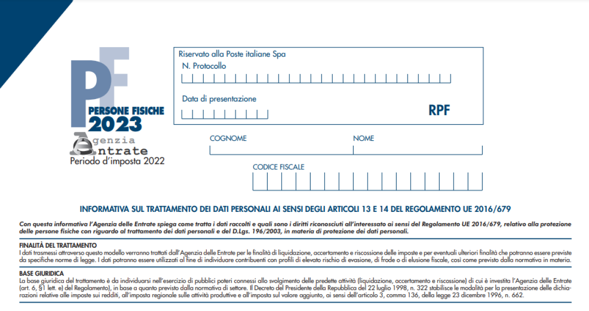 Modello Redditi PF 2023, novità della dichiarazione e istruzioni