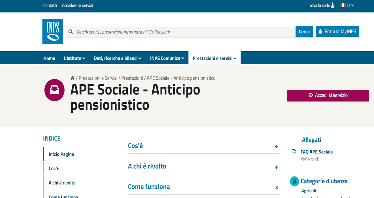 Ape Sociale 2023 requisiti, beneficiari e modalità di domanda