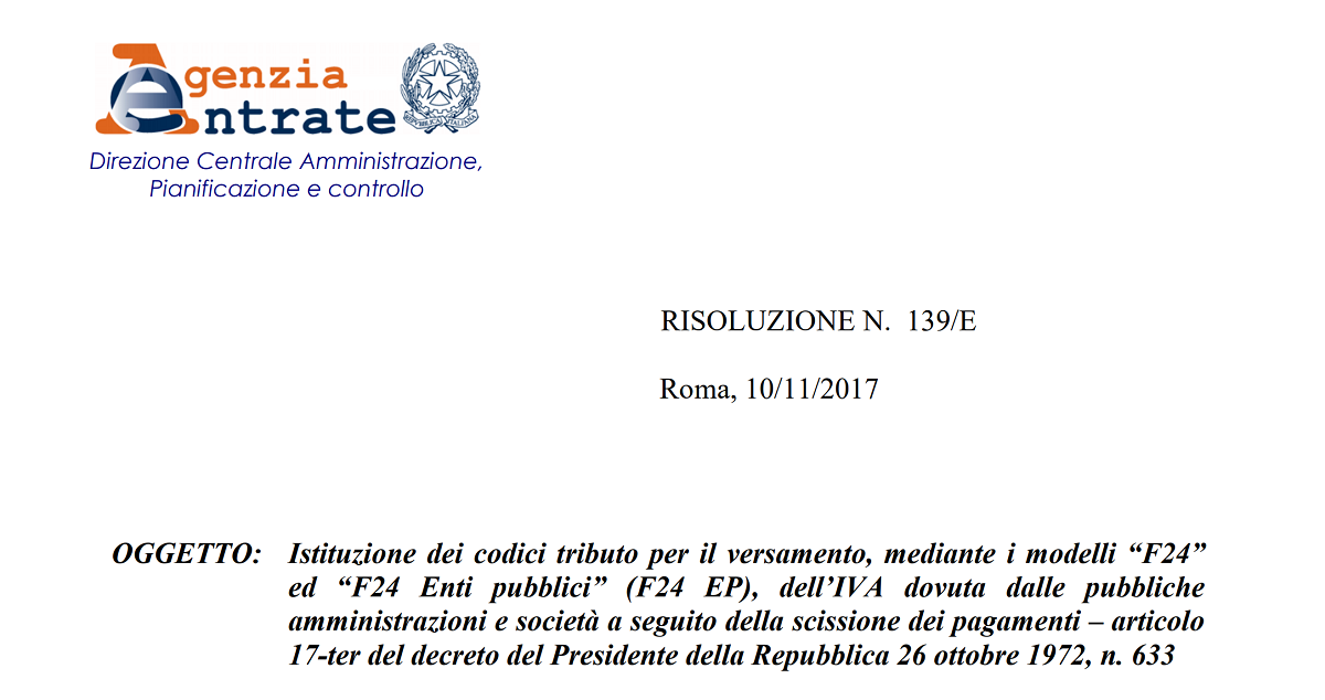 SCARICARE F24 ENTI PUBBLICI