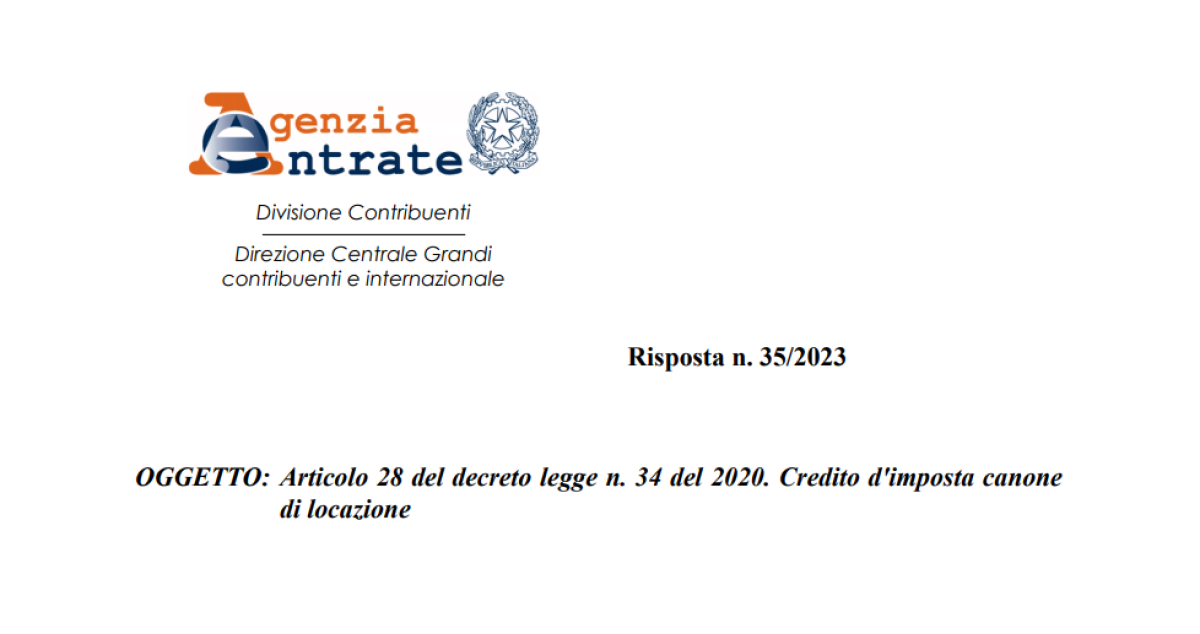 Bonus affitto, i chiarimenti delle Entrate sul commercio al dettaglio