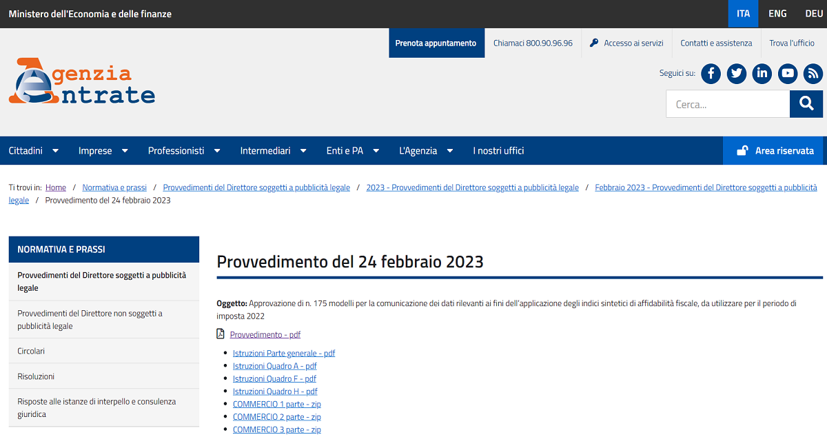 ISA 2023 disponibili le istruzioni e 175 modelli per la comunicazione
