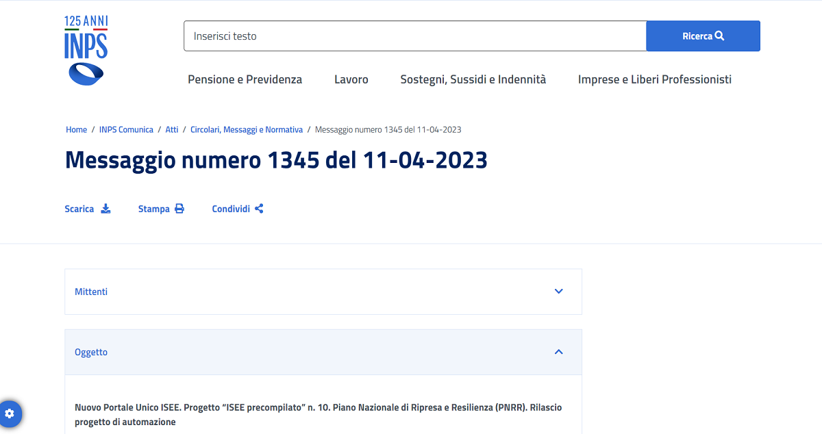 Modello ISEE 2023 arriva il Portale Unico INPS per la modalità