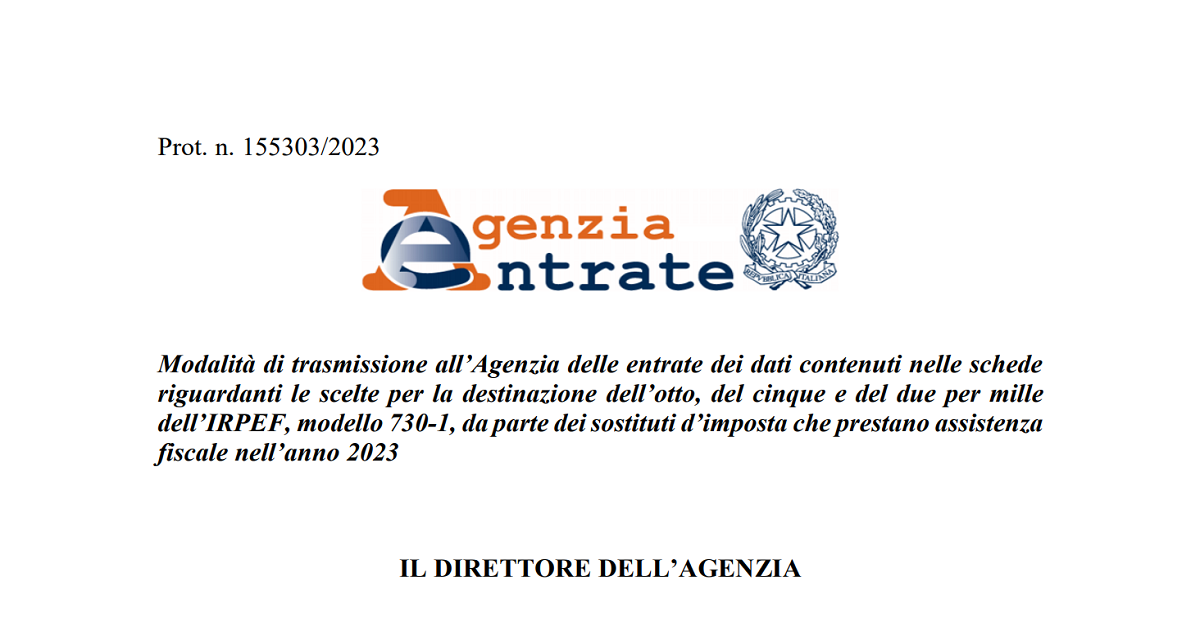 Destinazione 8, 5 e 2 per mille le istruzioni per i sostituti d’imposta
