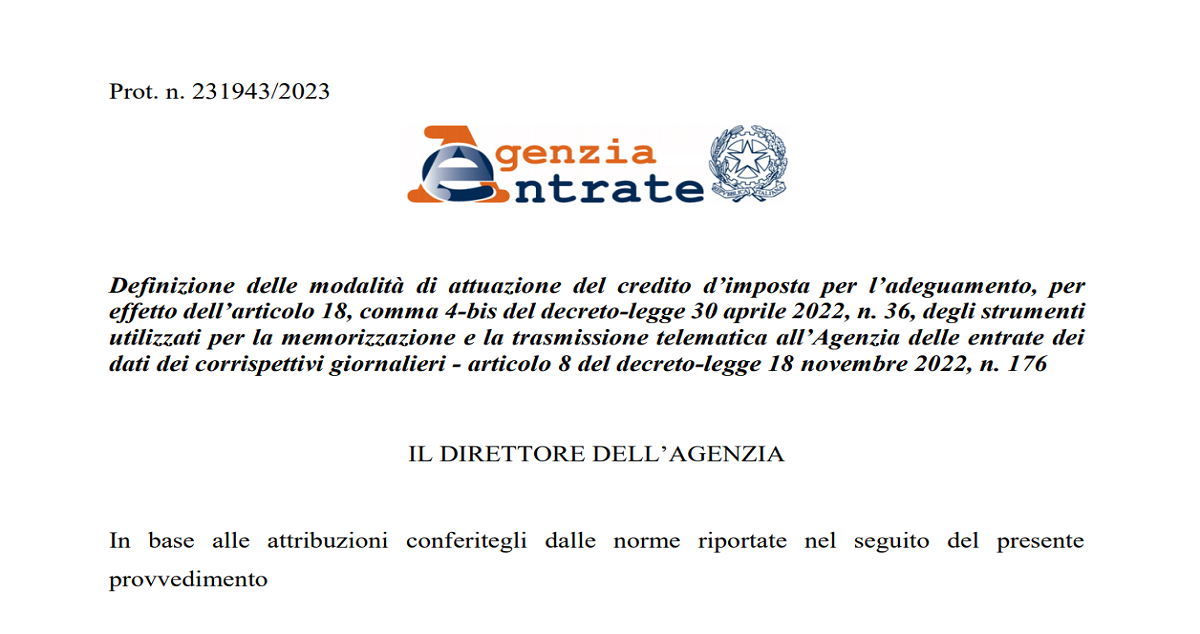 Bonus registratori di cassa 2023 le istruzioni per accedere al credito