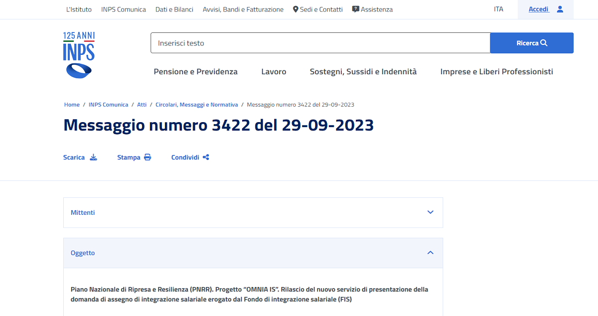 From INPS the new procedure for submitting an application