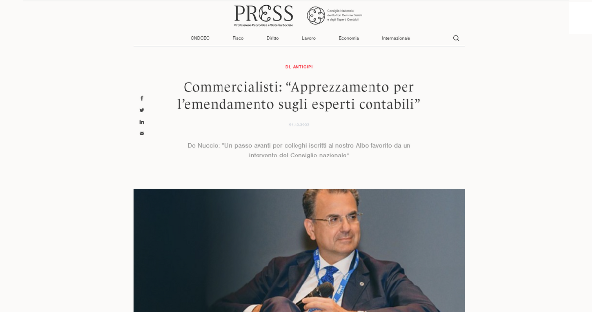 Deposito bilanci esteso agli esperti contabili la novità in arrivo con il DL Anticipi
