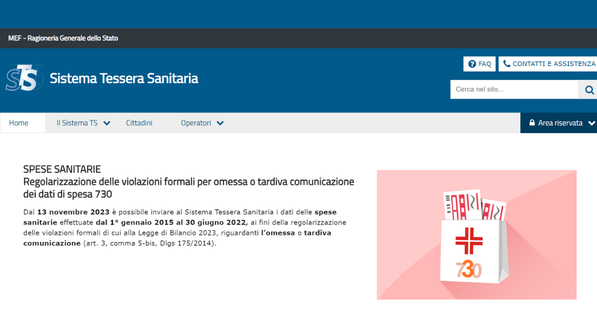 Invio dati al sistema Tessera Sanitaria e corrispettivi telematici