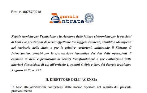 Fatturazione Elettronica 30 Aprile 2018