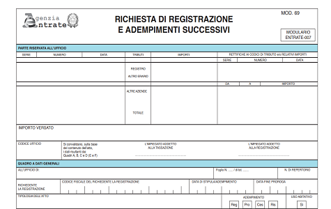 Registrazione Contratto Preliminare Verbale Allagenzia