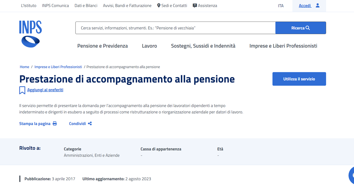 Isopensione andare in pensione prima a spese della propria azienda