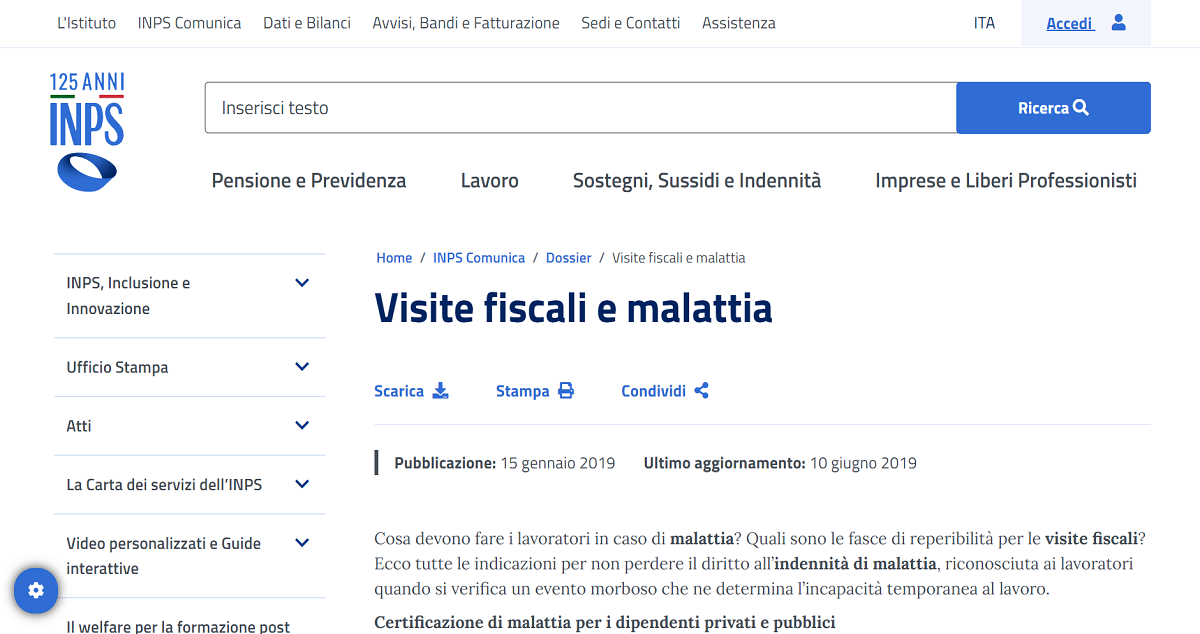 Visite fiscali, quando si ha diritto all’esonero?