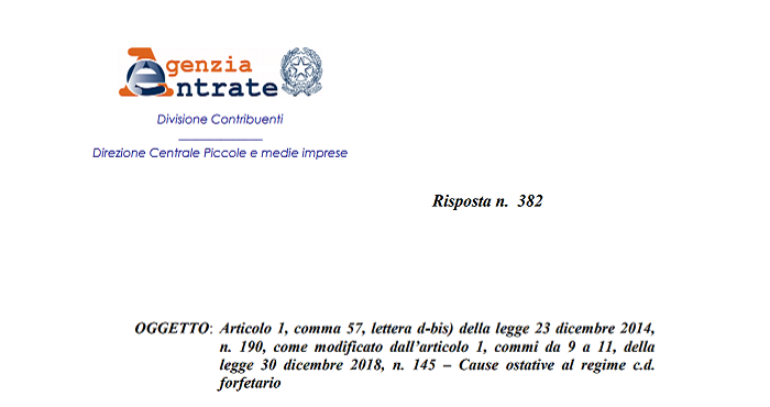 regime forfettario scaricare