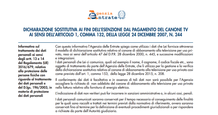 Disdetta Canone Rai Per Decesso 2016 - thaqabia