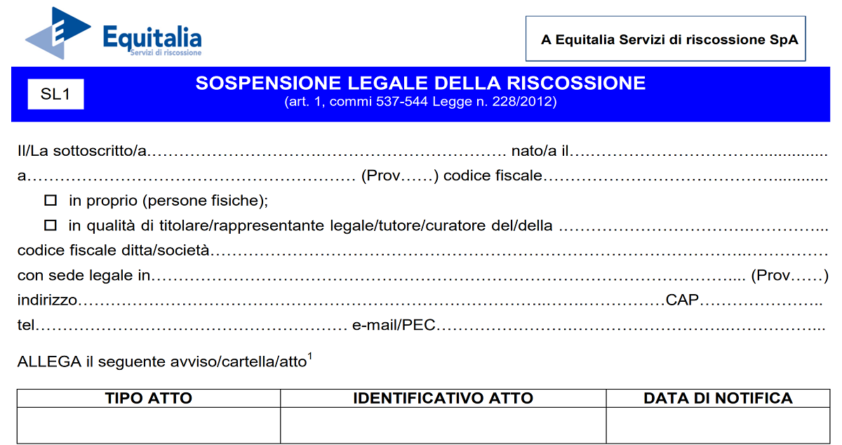 SCARICA CARTELLA ESATTORIALE