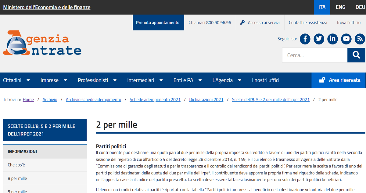 Due per mille associazioni culturali e onlus istruzioni ed elenco
