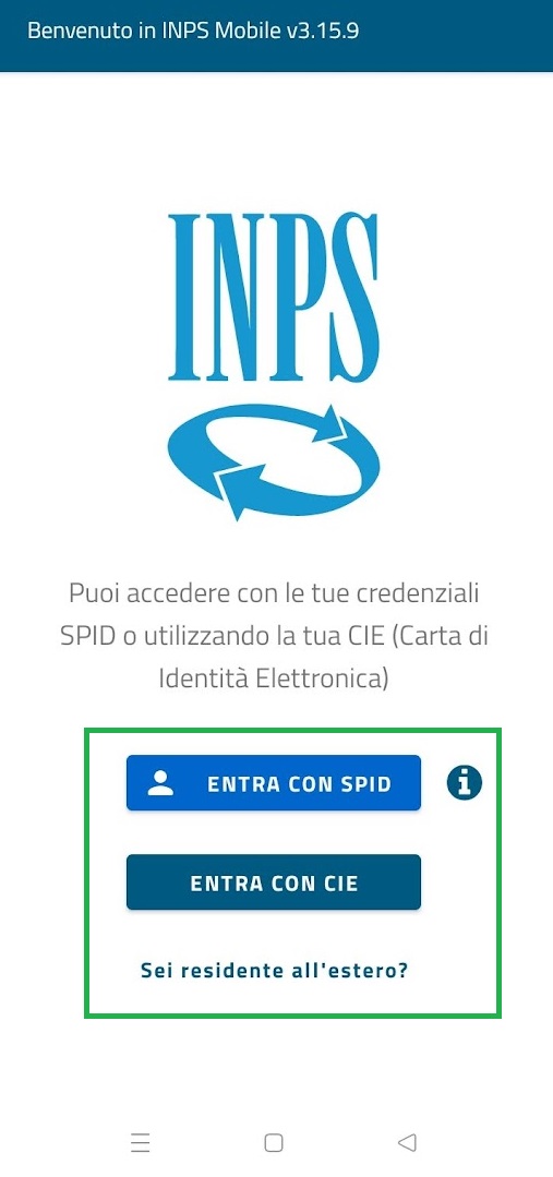 Anche l’App INPS Mobile si adegua alle novità accesso con SPID e CIE e