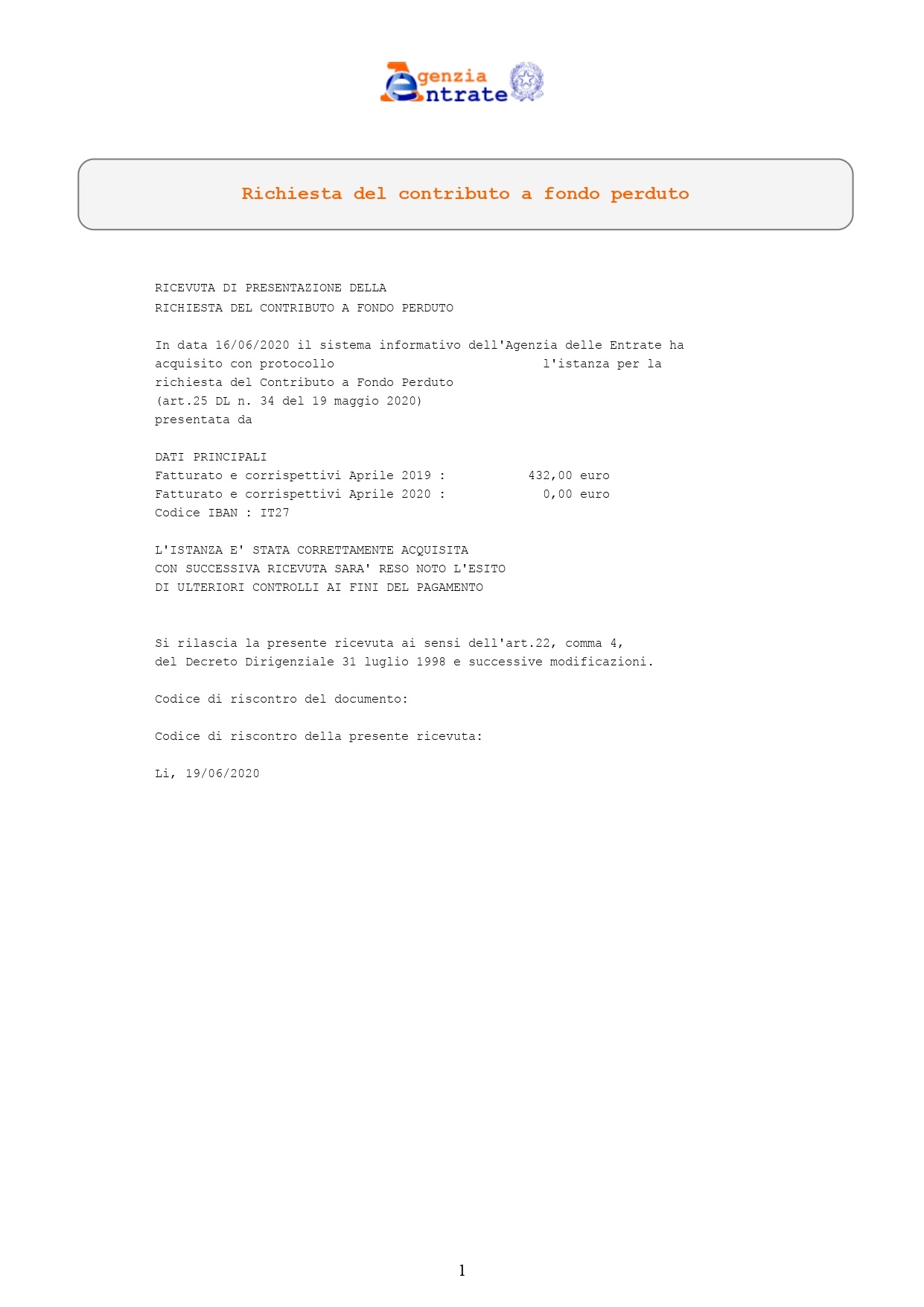 Contributi A Fondo Perduto Posticipata La Disponibilita Degli Esiti