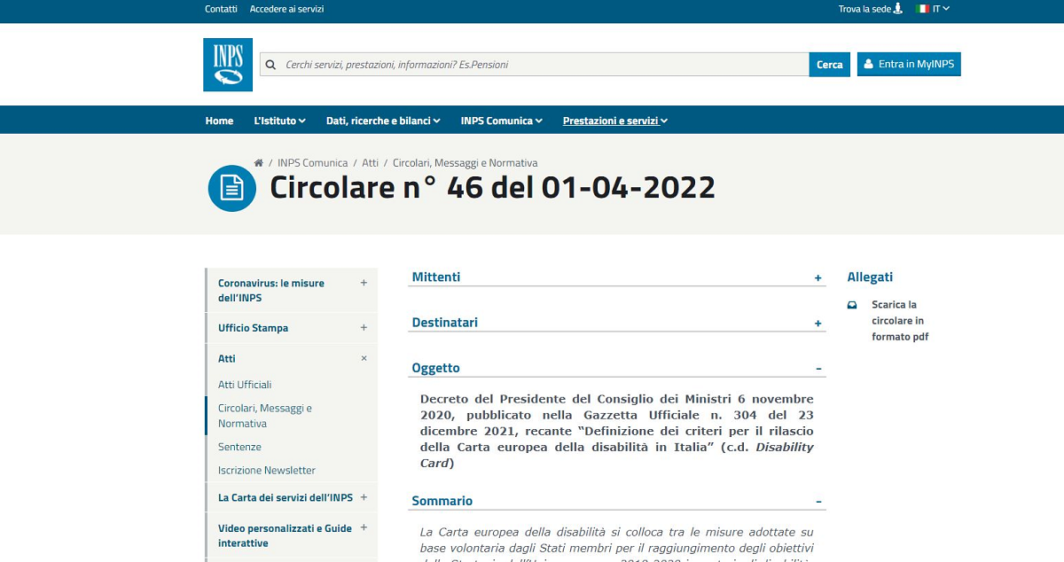 Disability Card INPS: a chi spetta e come funziona? Nuove istruzioni ...