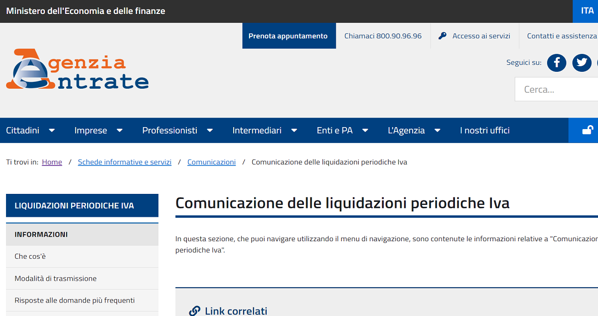 spesometro e liquidazione iva Liquidi per la sigaretta elettronica