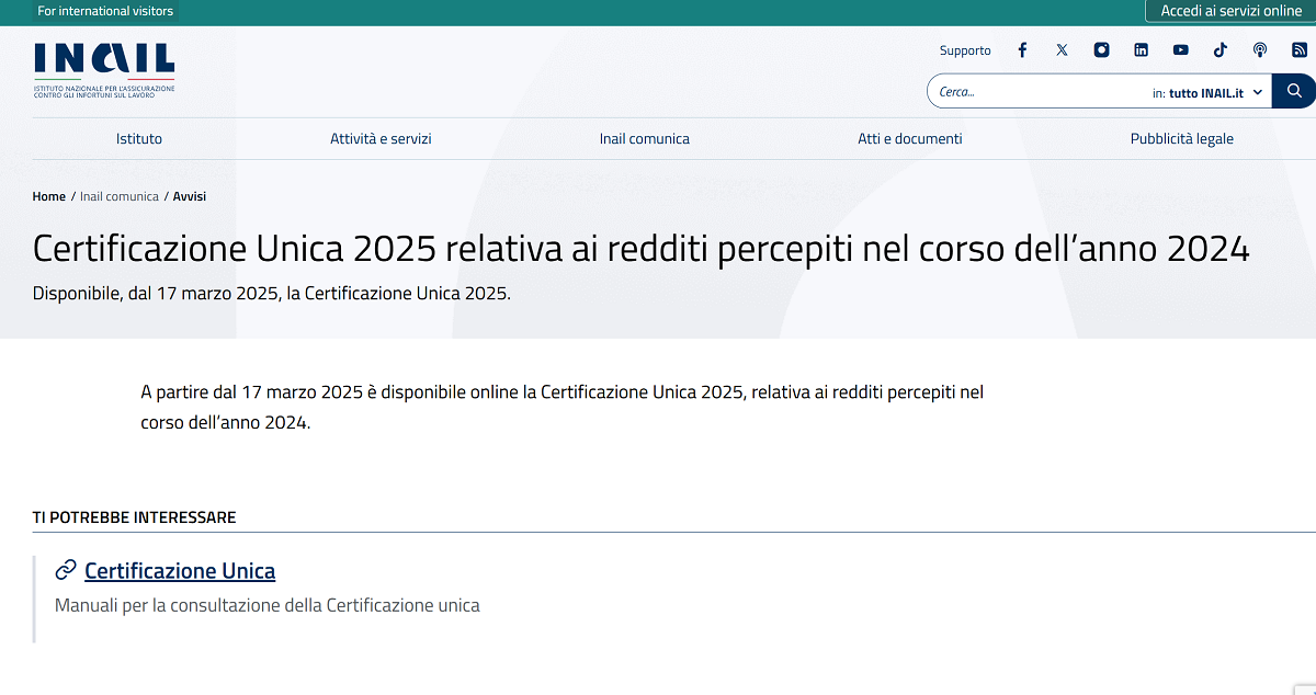 scadenza invio certificazione unica 2025