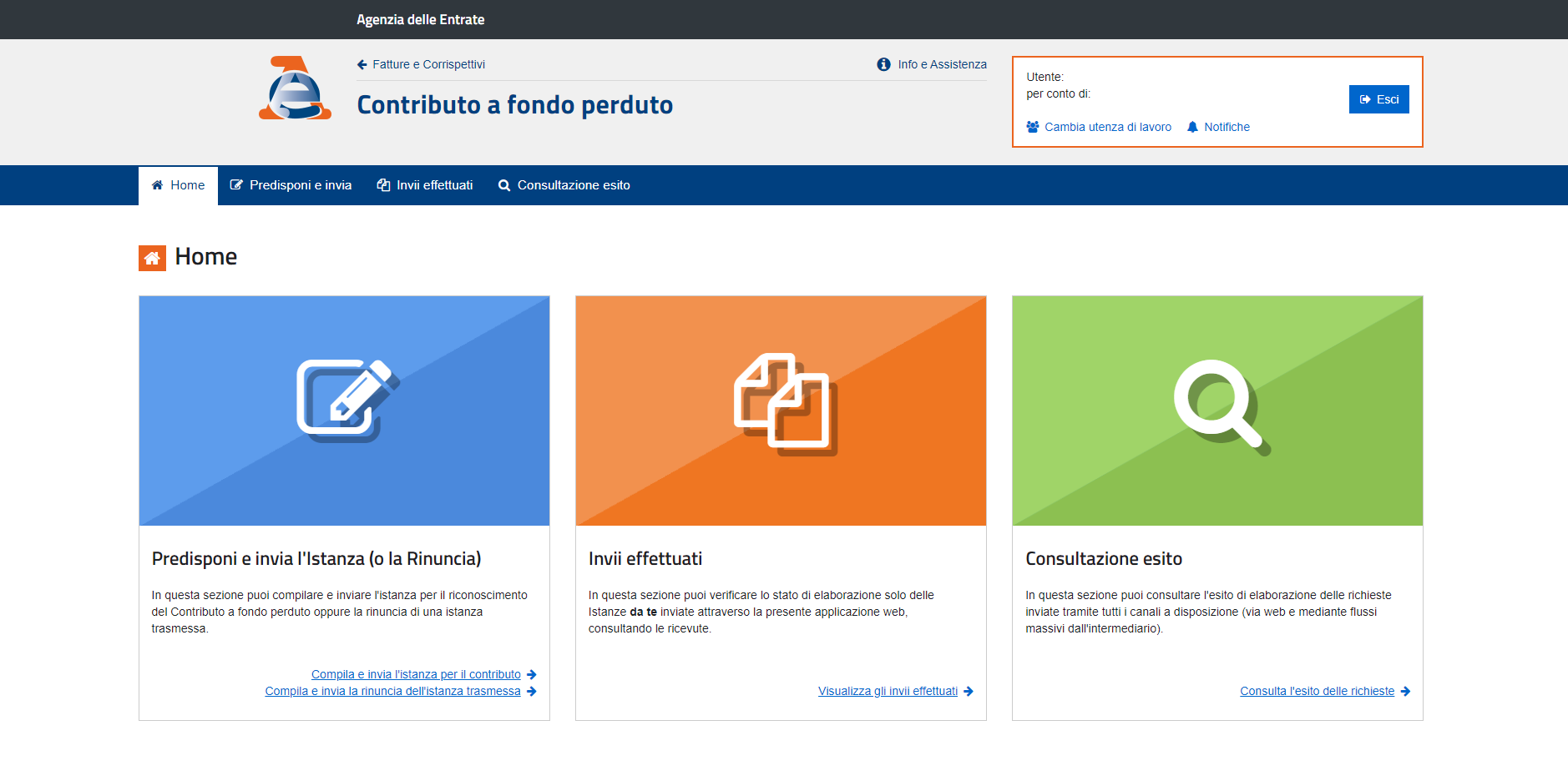 consultazione domande inoltrate inps