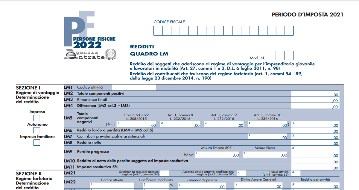 Dichiarazione dei redditi a zero anche per minimi e forfettari senza