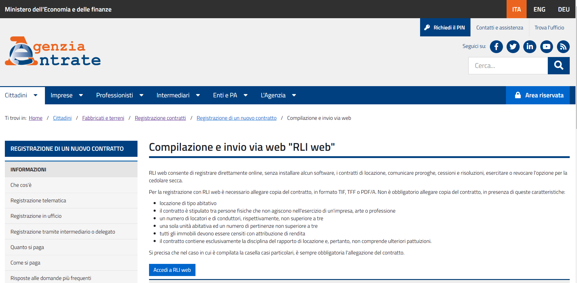 Registrazione Contratto Daffitto Online Tramite Agenzia