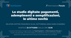 Lo studio digitale, tra pagamenti e agevolazioni: le novità al centro del webinar del 25 ottobre