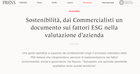 Fattori ESG nella valutazione d'azienda: il documento per i commercialisti sulla sostenibilità