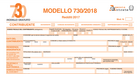 Quando scade il modello 730 2018?