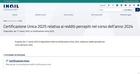 CU INAIL 2025: come scaricare la Certificazione Unica