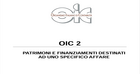 OIC 2: Patrimoni destinati ad uno specifico affare 
