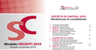 Modello Redditi SC 2019, istruzioni e scadenza