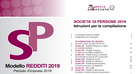 Modello Redditi SP 2019, scadenza e istruzioni