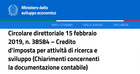 Bonus ricerca e sviluppo, chiarimenti MISE sulle novità del 2019