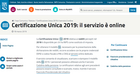 Certificazione Unica INPS 2019 disponibile online: ecco come si scarica