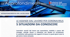 Coronavirus, quarantena, malattia e paura del contagio: la gestione delle assenze dal lavoro