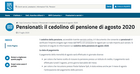 Rimborso 730 pensionati, INPS: in arrivo le prime somme con gli assegni di agosto 2020 