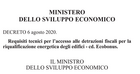 Ecobonus, decreto requisiti tecnici e asseverazioni: testo definitivo in Gazzetta Ufficiale