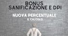 Bonus sanificazione e dpi, credito di imposta del 28,3%: la conferma delle Entrate
