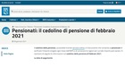 Cedolino pensione febbraio 2021, continuano le operazioni di conguaglio INPS