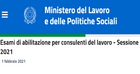 Esame Consulenti del Lavoro 2021, pubblicato il bando: domanda, sedi e prove