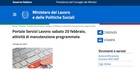 Dimissioni volontarie online, invio via mail quando il portale è fuori servizio